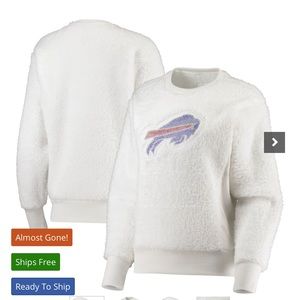 Touch White Buffalo Bills Milestone Tracker Pullover Sweatshirt